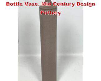 Lot 81 Gertrud and Otto Natzler Bottle Vase. Mid Century Design Pottery