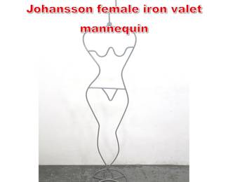 Lot 174 Vintage 80s IKEA Ehlen Johansson female iron valet mannequin 