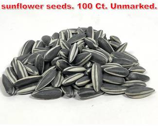 Lot 233 AI WEI WEI porcelain sunflower seeds. 100 Ct. Unmarked. 