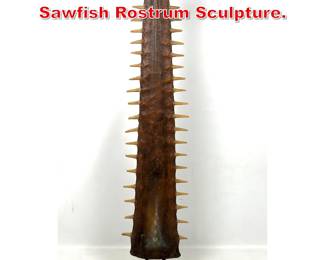 Lot 161 Decorative Replica of Sawfish Rostrum Sculpture. 