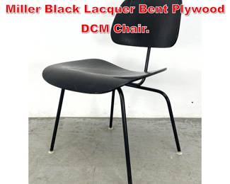 Lot 345 Vintage Eames Herman Miller Black Lacquer Bent Plywood DCM Chair. 