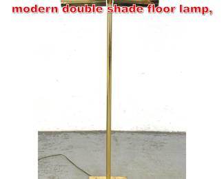 Lot 464 George Kovacs minimalist modern double shade floor lamp,