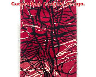 Lot 321 3 X 5 Abstract Modern Carpet Rug. Graphic design.