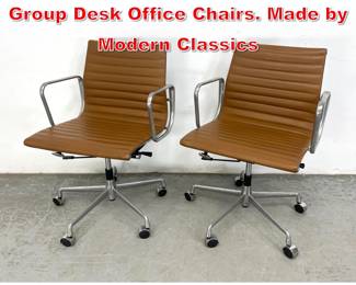 Lot 497 Pr Eames style Aluminum Group Desk Office Chairs. Made by Modern Classics