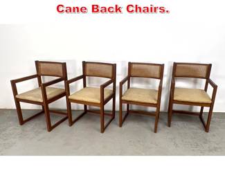 Lot 538 Set 4 Karel of Cumberland Cane Back Chairs. 