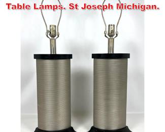 Lot 123 Pair Stonegate Designs Table Lamps. St Joseph Michigan. 
