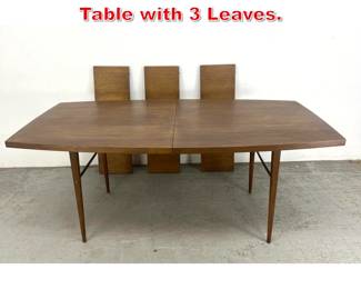 Lot 221 Paul McCobb Calvin Dining Table with 3 Leaves. 
