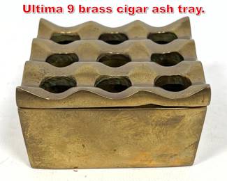 Lot 36 Backstrom and Ljungberg Ultima 9 brass cigar ash tray. 