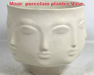 Lot 67 Jonathan Adler Muse Dora Maar porcelain planter Vase. 
