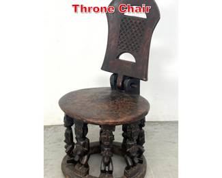 Lot 433 African Bamileke Throne Chair