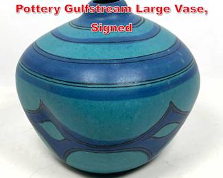 Lot 78 Fong Chow Glidden Studio Pottery Gulfstream Large Vase, Signed