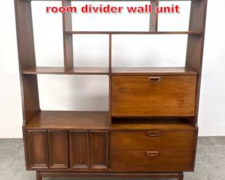 Lot 386 Mid Century Modern Walnut room divider wall unit