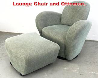 Lot 558 Michael Wolk Miami Swivel Lounge Chair and Ottoman. 