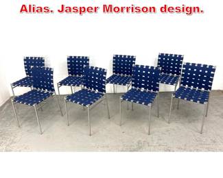 Lot 500 Set 8 Tagliatelle Chairs. Alias. Jasper Morrison design. 