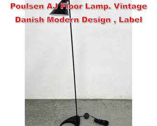 Lot 198 Arne Jacobsen Louis Poulsen AJ Floor Lamp. Vintage Danish Modern Design , Label
