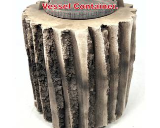Lot 32 Rob Sieminski Raku Ceramic Vessel Container.