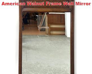 Lot 204 Vintage Mid Century American Walnut Frame Wall Mirror