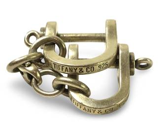 Tiffany & Co. Sterling Double Shackle Keychain
