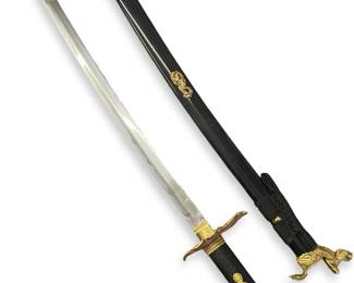 Marto Toledo Black and Gold Design Katana
