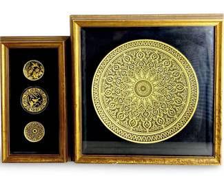 A Pair of Damascene Metalworking Art
