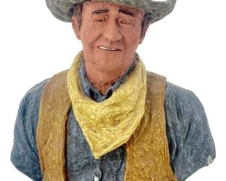 Ceramic Monfort Original John Wayne Bust
