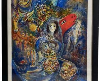 Framed Print "Bella" By Marc Chagall 17/375
