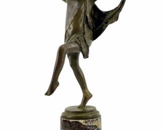Bronze Bessie Potter Vonnoh Sculpture Dancing Girl
