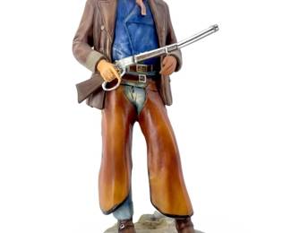 Porcelain John Wayne Family “Cowboy Legend"
