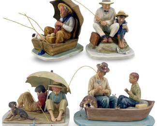 Norman Rockwell Porcelain Fishermen Collection

