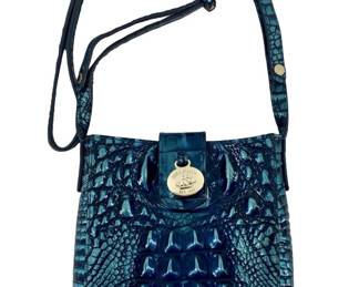 Brahmin Marley Blue Faux Crossbody Bag

