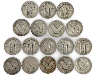 17pc Standing Liberty Quarters
