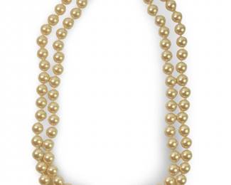 Long Single Strand Monet Faux Pearl Necklace
