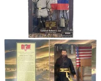 2pc GI Joe Timeless Civil War Gen. Lee & Grant

