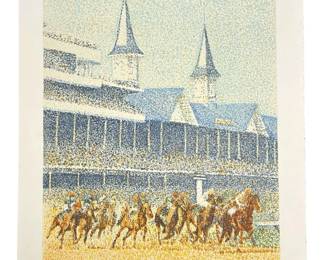 Signed Guillaume Azoulay “Full Field" Lithograph
