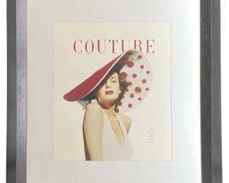 Framed Couture Magazine -July 1950
