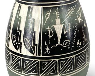 J. Benally-Dine Native American Studio Vase
