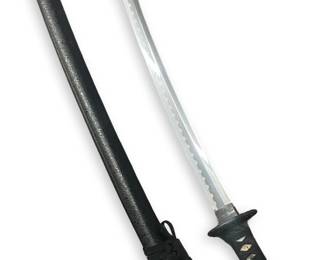 Decorative Samurai Katana w/ Black Scabbard
