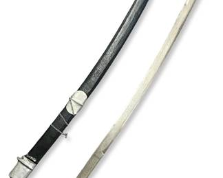 Black Scabbard & Guard Saber-Style Sword
