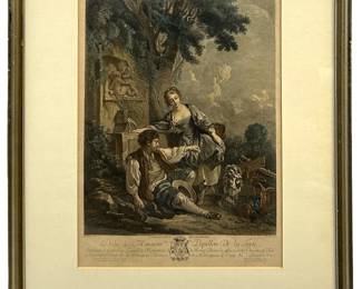Antique Francois Boucher Etching
