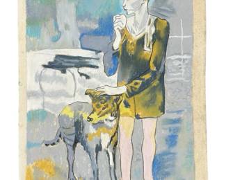 Signed Attributed Pablo Picasso Mixed Media
