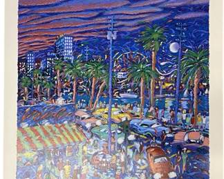 "Down by the Boardwalk" Signed James Talmadge
