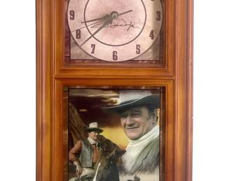 2007 Timeless Hero John Wayne Clock
