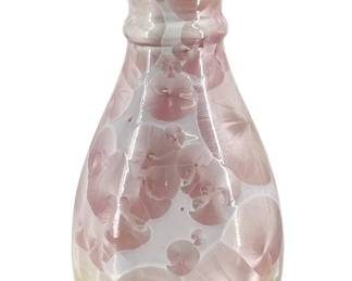 Iridescent Glazed Ceramic Art Vase
