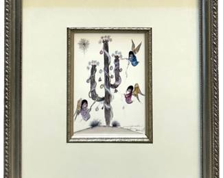 1977 Ted DeGrazia Winter Print
