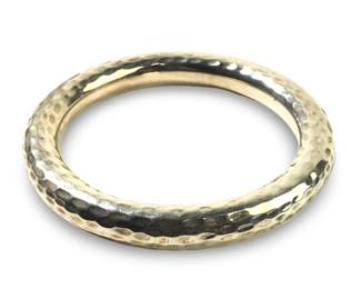 Large Silpada Hammered Sterling Bangle Bracelet

