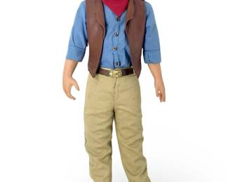 John Wayne Cowboy Figure with Fabric Outfit
