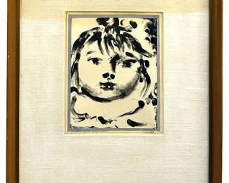 Signed Attributed Picasso “Paloma" Lithograph
