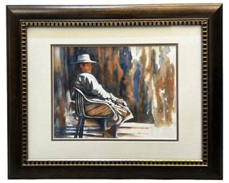 Signed Tanya Lemma Watercolor Painting
