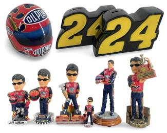 9pc Jeff Gordon NASCAR Bobbleheads/Collectibles
