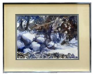 Signed D.A. Brown Watercolor Painting
